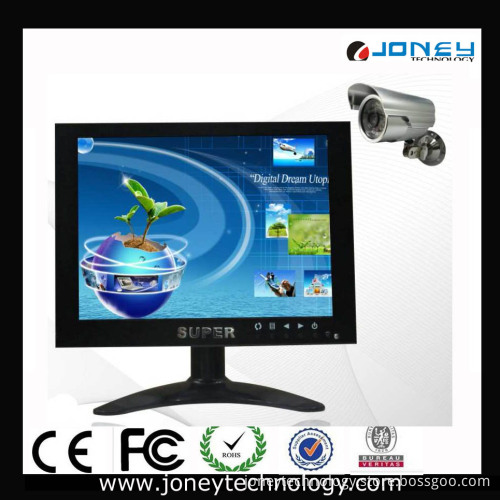 Professional High Resolution 7 Inch 8 Inch Metal Case CCTV Monitor with BNC, VGA, AV Input Ports